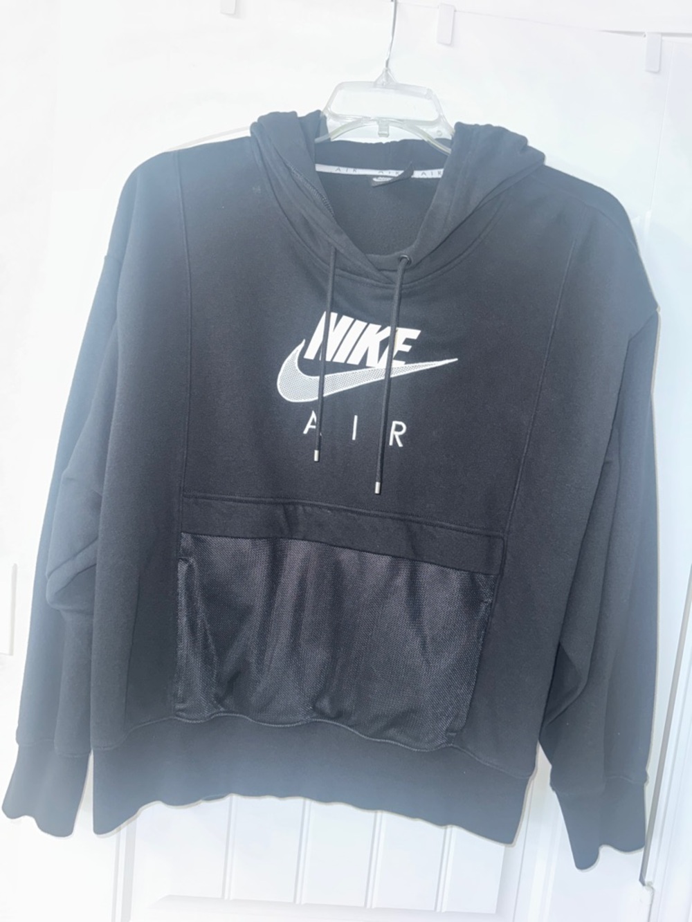 Nike Black Hoodie with White Logo
